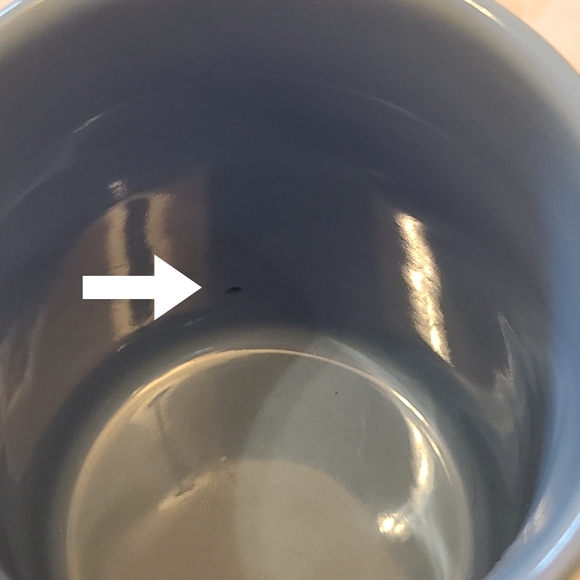 Vintage Holly Hobbie Mug 2002 "Start Each Day In A Happy Way" Blue & White - Picture 10 of 10